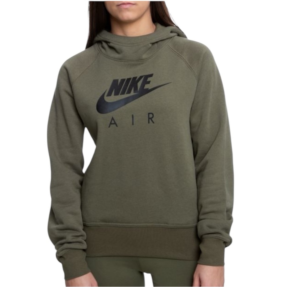 Nike Air Women’s Hoodie in Medium Olive Green & Black Size Medium